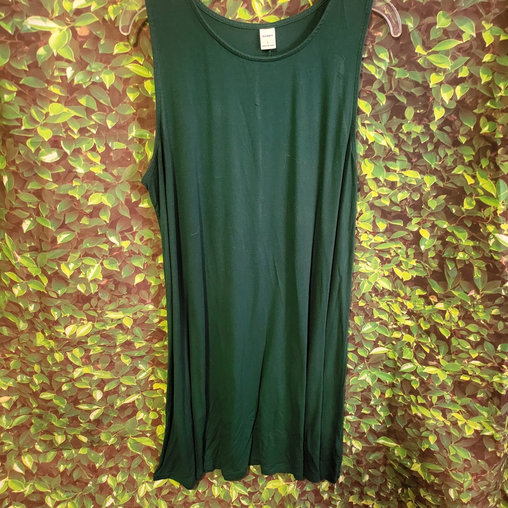 Old Navy Dark Green Tank Dress - Picture 4 of 4